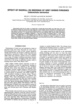 Effect of Rainfall on Breeding of Grey Shrike