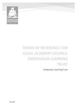 TERMS of REFERENCE for LOCAL ACADEMY COUNCIL ENDEAVOUR LEARNING TRUST Endeavour Learning Trust