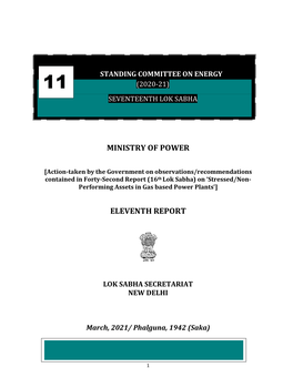 Ministry of Power Eleventh Report