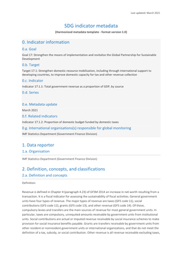 SDG Metadata