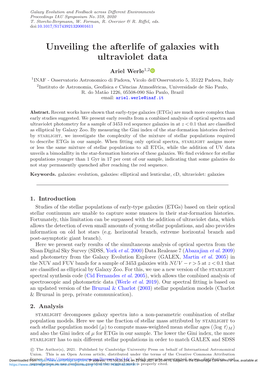 Unveiling the Afterlife of Galaxies with Ultraviolet Data