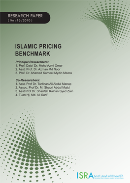Islamic Pricing Benchmark