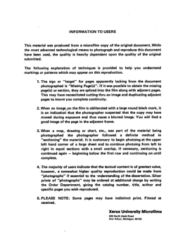 Xerox University Microfilms 300 North Zeeb Rood Ann Arbor, Michigan 48106 11