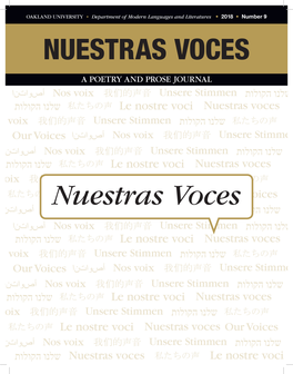 2018 Nuestra Voces Journal
