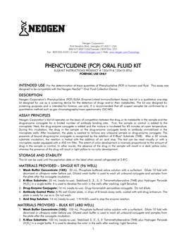 PCP Oral Fluid