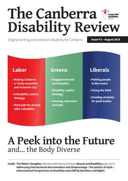 The Canberra Disability Review – Issue #5 – August 2018