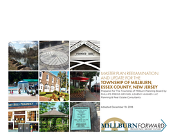 Master Plan Reexamination and Update for the Township of Millburn