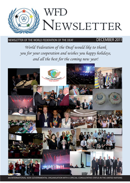 WFD Newsletter December 2011