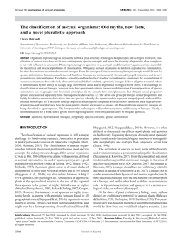 The Classification of Asexual Organisms