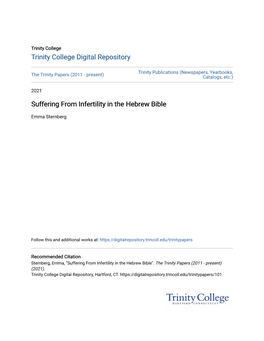 Suffering from Infertility in the Hebrew Bible