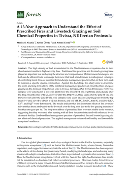 A 13-Year Approach to Understand the Effect of Prescribed Fires And