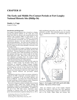 CHAPTER 15 the Early and Middle Pre-Contact Periods at Fort Langley