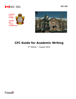 CFC Guide for Academic Writing