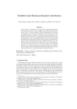 Modified Slash Birnbaum-Saunders Distribution