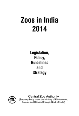 Zoos in India 2014