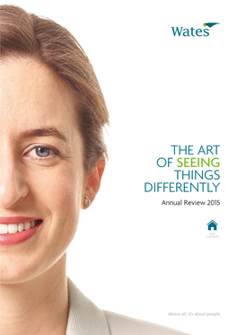 THE ART of SEEING THINGS DIFFERENTLY Annual Review 2015