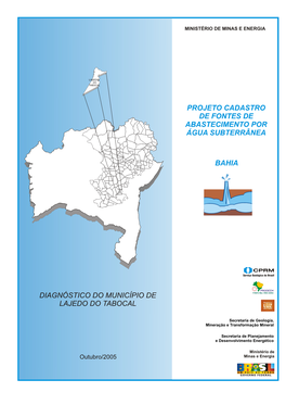 Bahia Projeto Cadastro De Fontes De Abastecimento