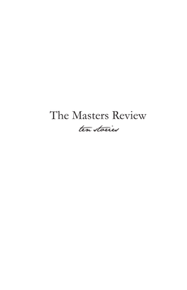 FINAL Masters Review Volume V.Indd