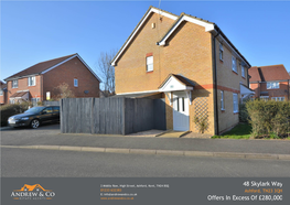 48 Skylark Way Offers in Excess of £280,000