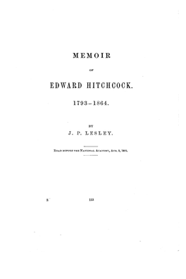 Edward Hitchcock