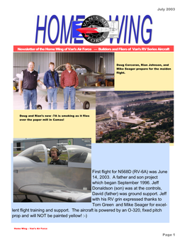 RV-6A) Was June 14, 2003