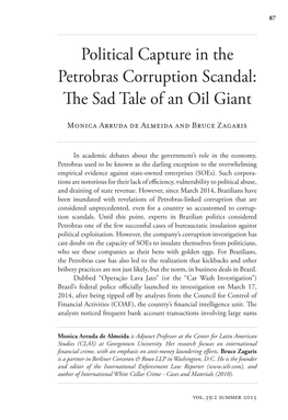 Political Capture in the Petrobras Corruption Scandal: the Sad Tale of an Oil Giant