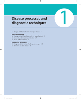 Disease Processes and Diagnostic Techniques 1