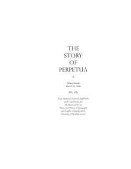 The Story of Perpetua