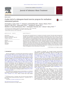 A Pilot Trial of a Videogame-Based Exercise Program for Methadone Maintained Patients