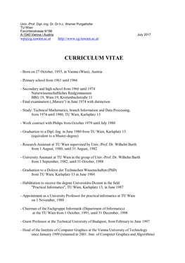 Curriculum Vitae