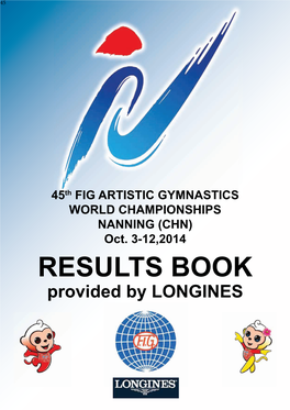 RESULTS BOOK Provided by LONGINES Elegance Is an Attitude
