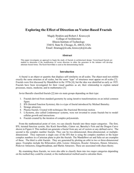 Exploring the Effect of Direction on Vector-Based Fractals