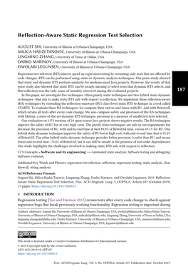 Reflection-Aware Static Regression Test Selection