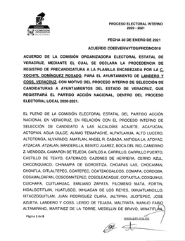 Procedencia Landero Y Coss. Xochitl Dominguez R. 1