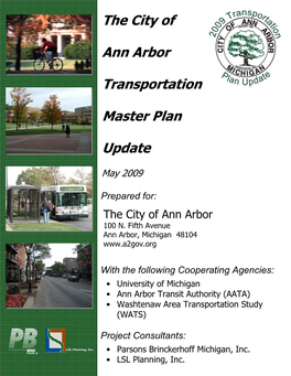 The City of Ann Arbor Transportation Master Plan Update