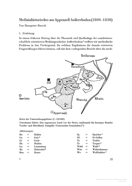 Medizinhistorisches Aus Appenzell Ausserrhoden (1800-1830)