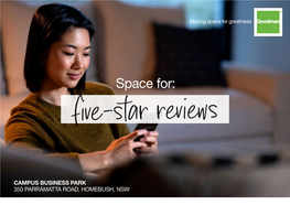 Space For: Five-Star Reviews