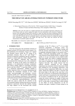 The Impact of Air-Sea Interactions on Typhoon Structure