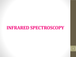 Infrared Spectroscopy