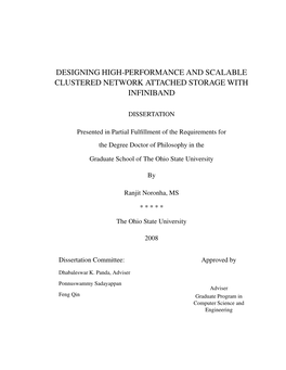 Designing High-Performance and Scalable Clustered Network Attached Storage with Infiniband