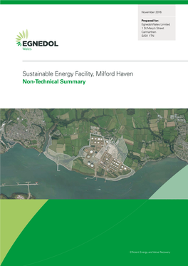 Sustainable Energy Facility, Milford Haven Non-Technical Summary