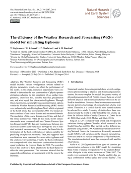 Model for Simulating Typhoons