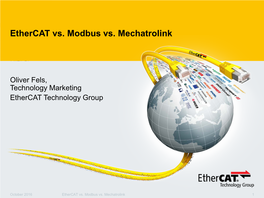 Ethercat Vs. Modbus Vs. Mechatrolink 1 Industrial Ethernet Technologies: Overview