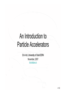 An Introduction to an Introduction to Particle Accelerators