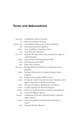 Terms and Abbreviations