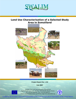 Land Use Characterisation of a Selected Study Area in Somaliland