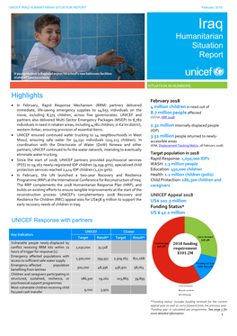 HUMANITARIAN SITUATION REPORT February 2018