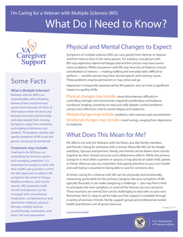 Multiple Sclerosis (MS) What Do I Need to Know?