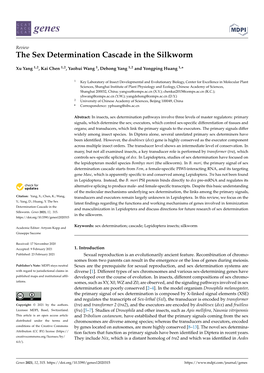 The Sex Determination Cascade in the Silkworm