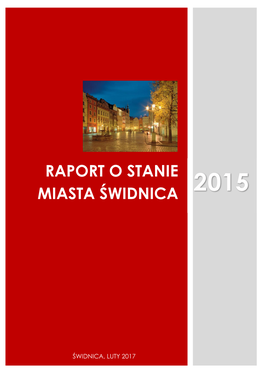 Raport O Stanie Miasta Świdnica 2015